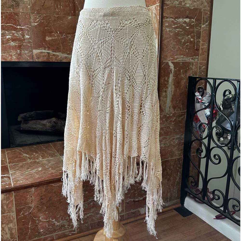 Soft Surroundings Crochet Lined Skirt Fringes will fit Medium